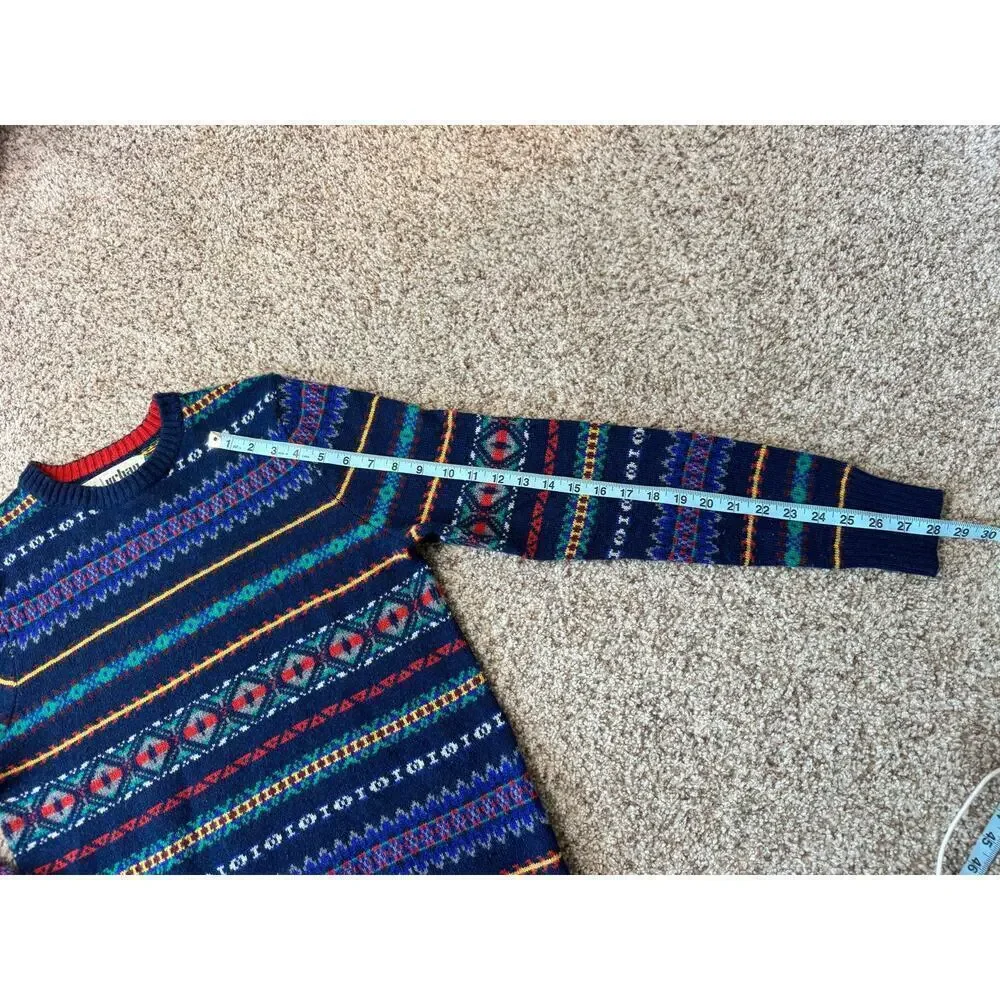 Urban Pipeline Fair Isle Crewneck Men's Sweater, Size Medium, Wool Blend